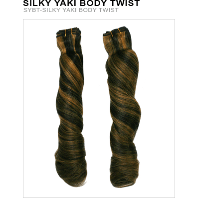 VIP Extensions Unique Human Hair Silky Yaki Body Twist 8 Inch Hair Extension