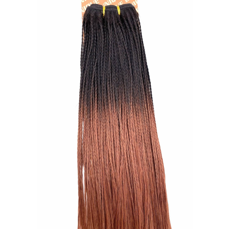 VIP Extensions Unique Micro Braid  14" T1B Burgundy / 100% Human Hair Hair Extensions