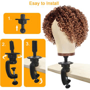 VIP Extensions Unique Practice Head Stand, 1 pc Salon Supplies White Smoke