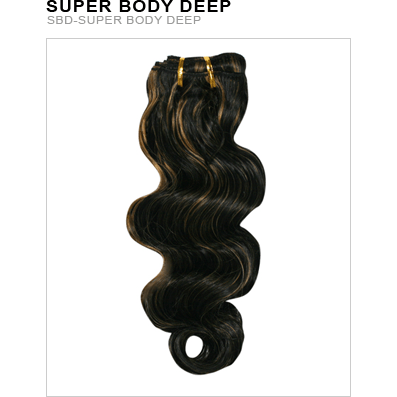 VIP Extensions Unique's Human Hair Super Body Deep 14 Inch Hair Extension