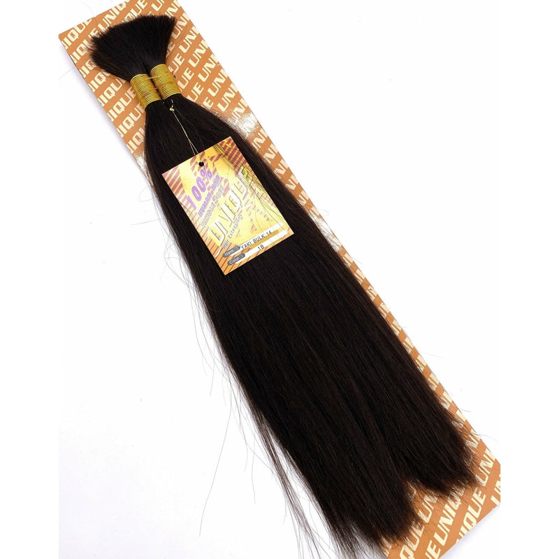 VIP Extensions Unique's Yaki Bulk / 100% Human Hair 14" Hair Extensions