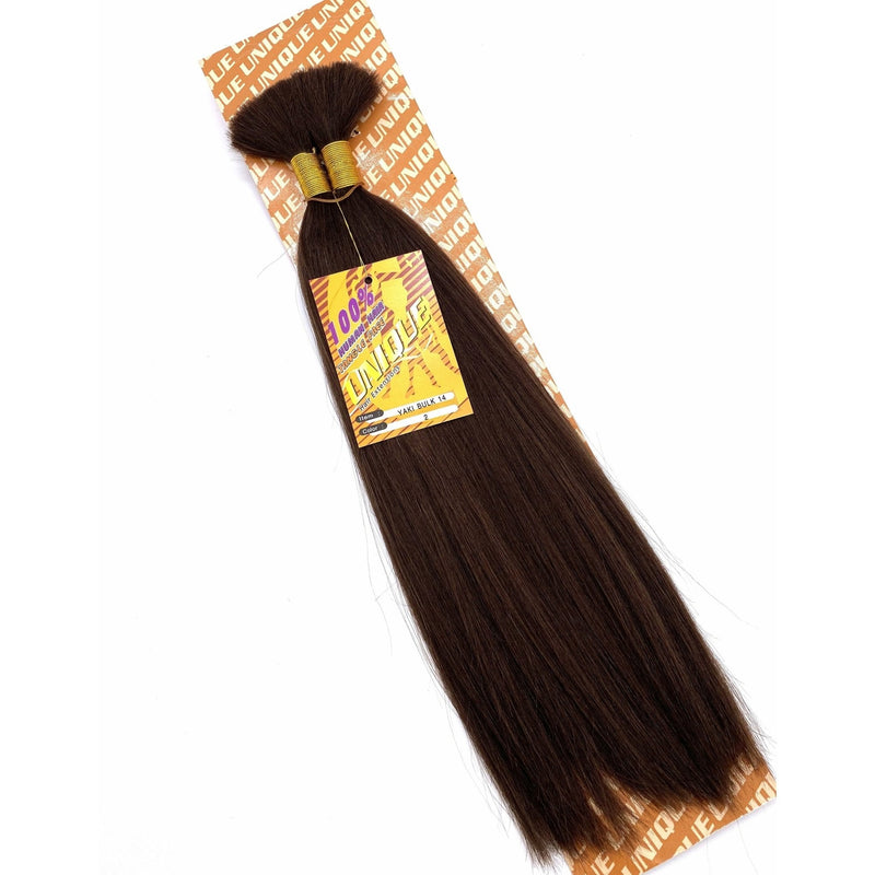 VIP Extensions Unique's Yaki Bulk / 100% Human Hair 14" Hair Extensions