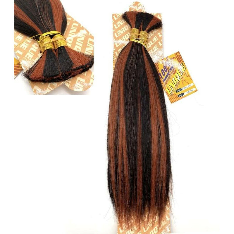 VIP Extensions Unique's Yaki Bulk / 100% Human Hair 14" Hair Extensions