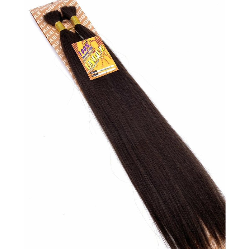 VIP Extensions Unique's Yaki Bulk / 100% Human Hair 16" Hair Extensions