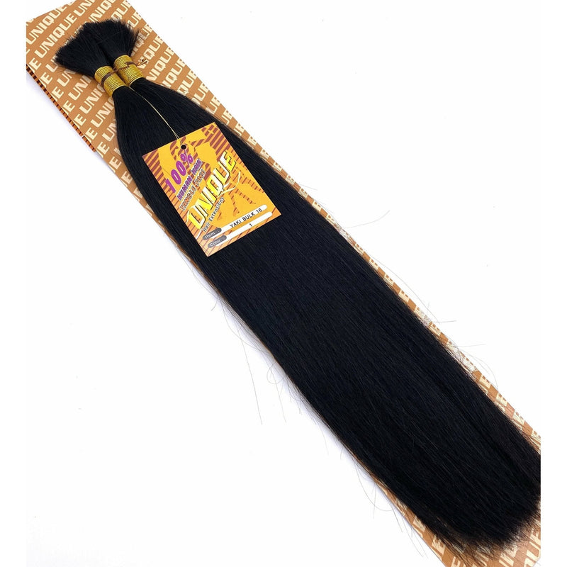 VIP Extensions Unique's Yaki Bulk / 100% Human Hair 16" Hair Extensions