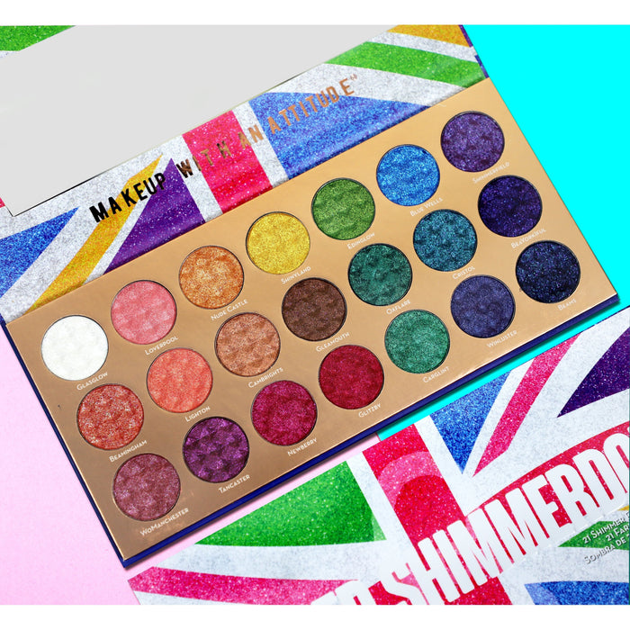 Rude Cosmetics - Rude Cosmetics - United Shimmerdom -  21 Shimmer Eyeshadow Palette