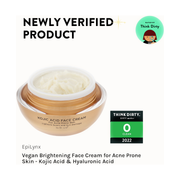 EpiLynx Kojic Acid Brightening Face Cream – Vegan, Gluten-Free & Acne-Prone Skin Friendly Face Creams