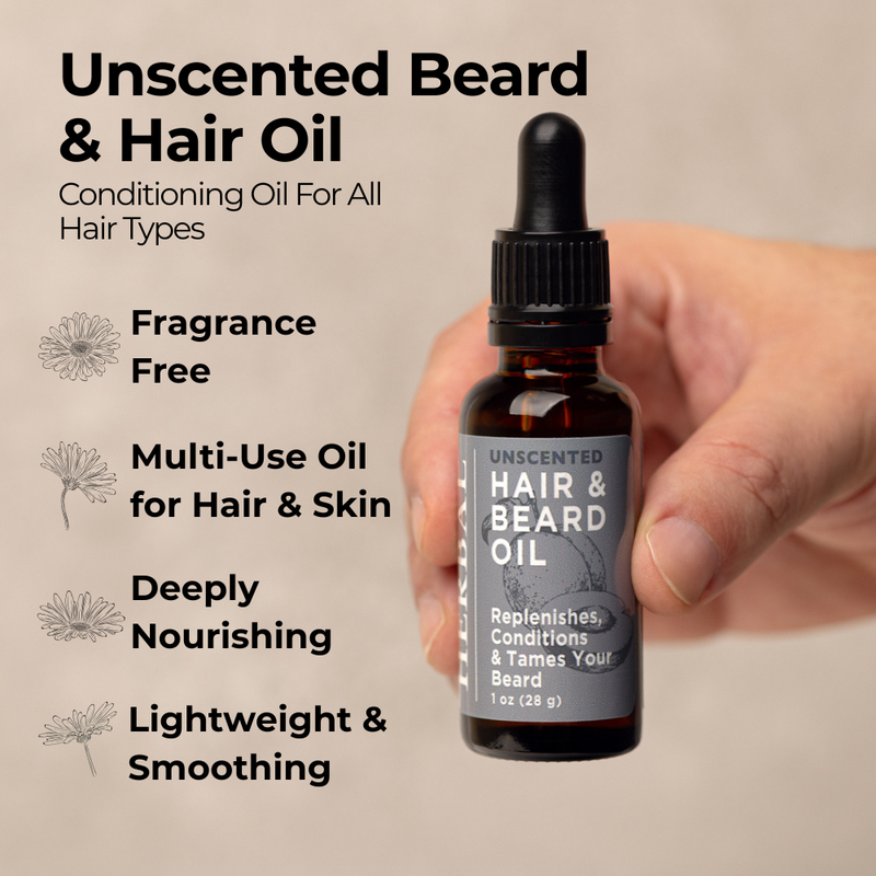 Ora's Amazing Herbal Unscented, Beard and Hair Oil