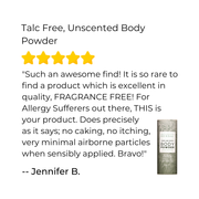Ora's Amazing Herbal Talc Free Body Powder, Unscented Body Powder