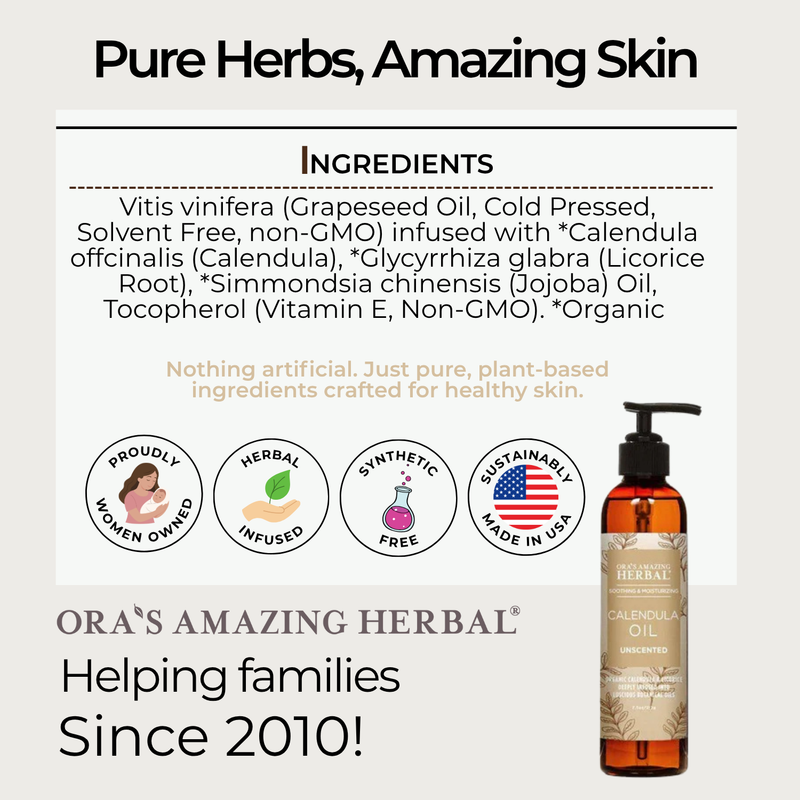 Ora's Amazing Herbal Calendula Oil with Licorice Bath & Body