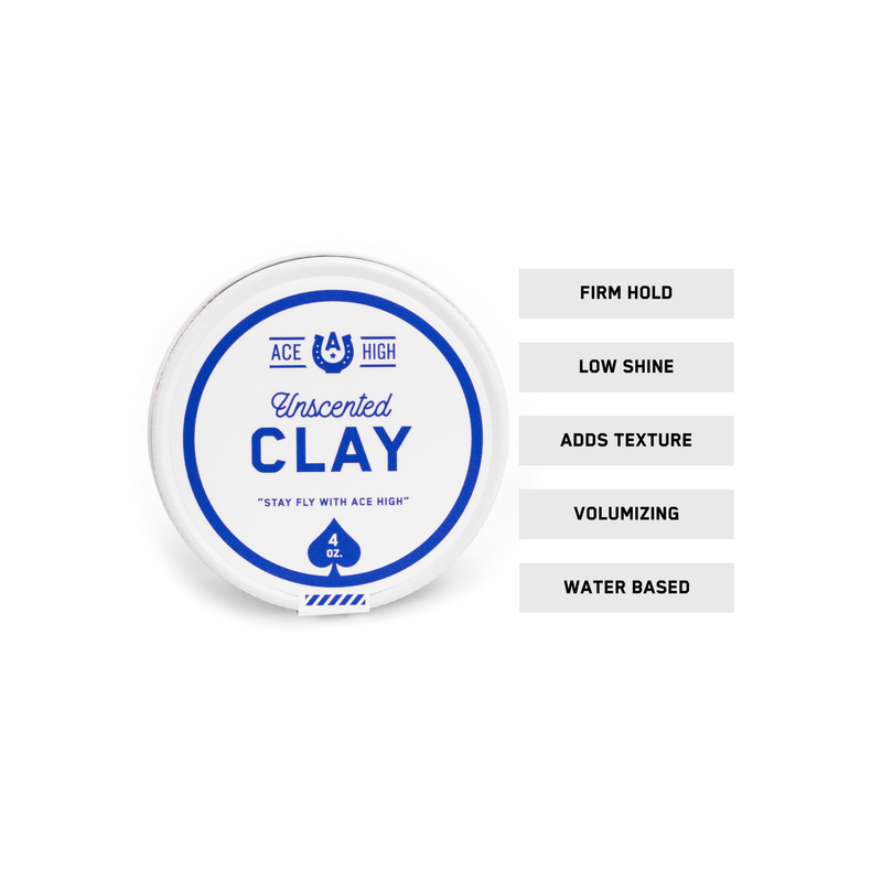 Ace High Co Unscented Clay clay pomade