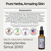 Ora's Amazing Herbal Unscented, Beard and Hair Oil