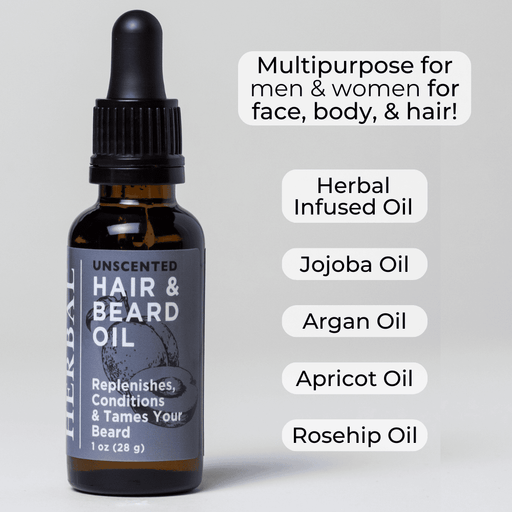 Ora's Amazing Herbal Unscented, Beard and Hair Oil