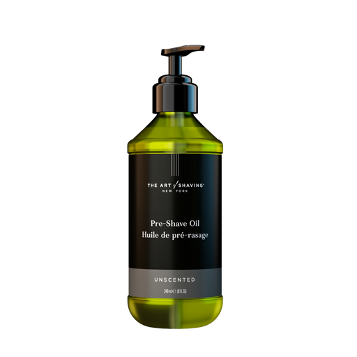 Nava Beauty The Art of Shaving Pre-Shave Oil - Unscented Pump 8.1 OZ Black