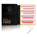 Mega Lash Academy - UV - Coral Red 5D Rapid Promade Fans - 600 Fans