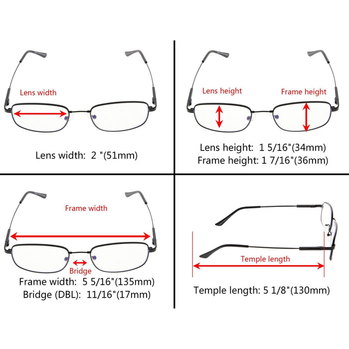 Eyekeeper - Chic Progressive Multifocus Reading Glasses M1703