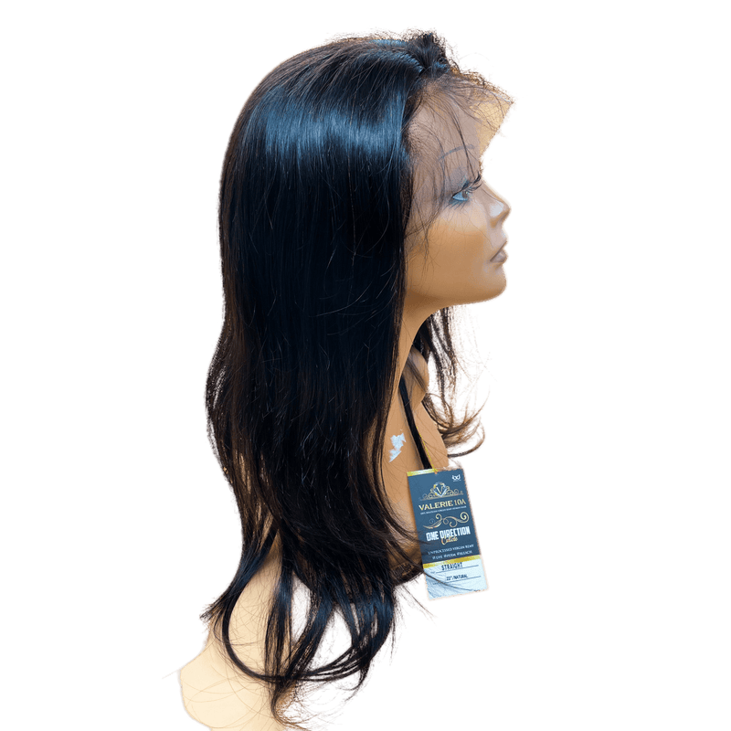 VIP Extensions Valerie 10A Full Lace Wig, One Direction Cuticle, Straight 22" Wig Black