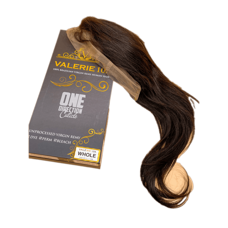 VIP Extensions Valerie 10A Full Lace Wig, One Direction Cuticle, Straight 22" Wig Black