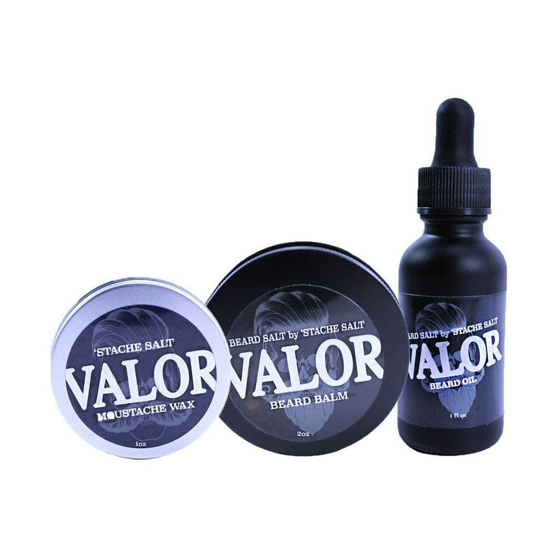 Stache Salt Moustache Wax Valor Beard & Mustache Pack Beard Pack