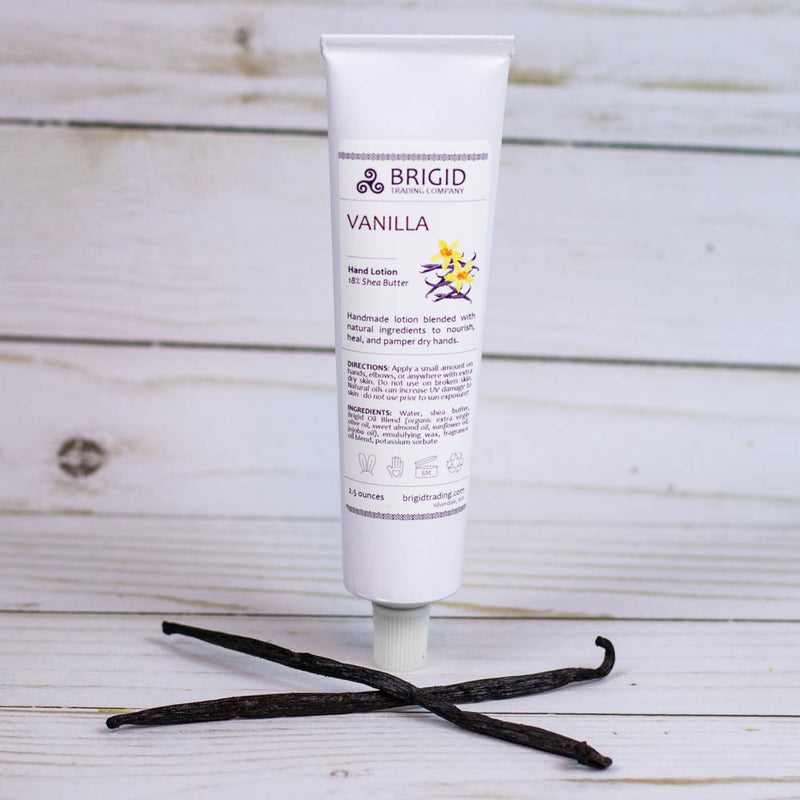 Brigid Trading Company Vanilla Natural Hand Lotion - French, Tahitian, and Madagascar Vanillas Lotion