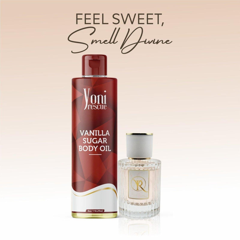 yoni rescue Vanilla Sugar 2 pc set - Body Oil + Eu De Parfum bundles
