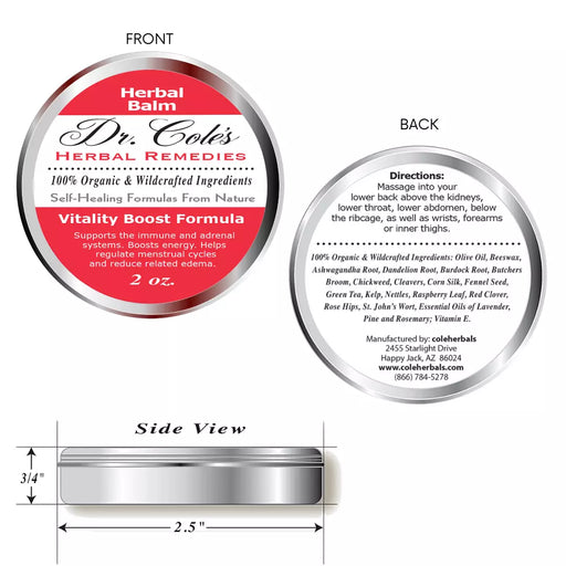 COLEHERBALS 32 - Dr. Cole’s Vitality Herbal Balm Herbal