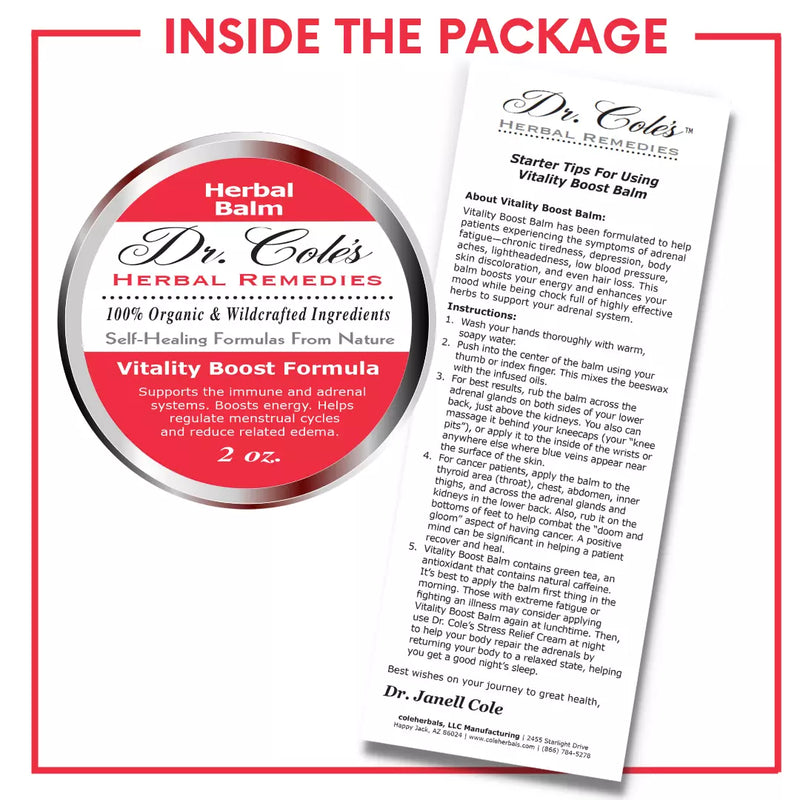 COLEHERBALS 32 - Dr. Cole’s Vitality Herbal Balm Herbal