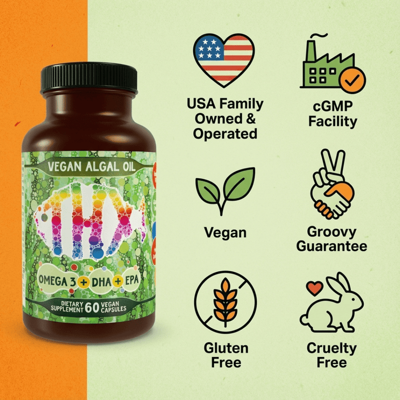 Vegan Algae Oil with DHA & EPA - The Better, Cruelty Free, Omega-3
