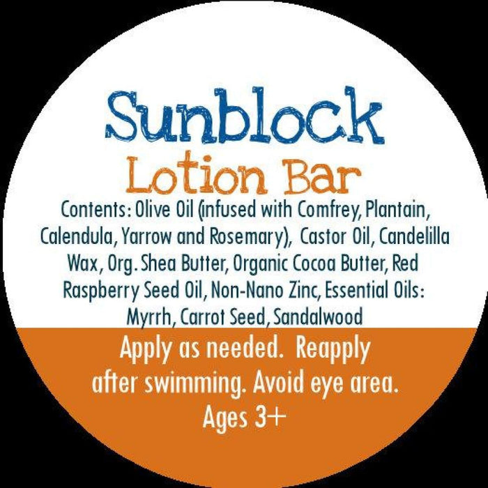 By Robin Creations - Spf 30 Sunblock Lotion Bars - 100% Reef Safe