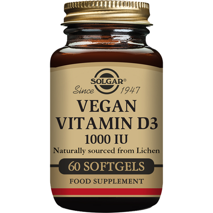 Solgar Vegan Vitamin d3 60 softgels - 5 Oz