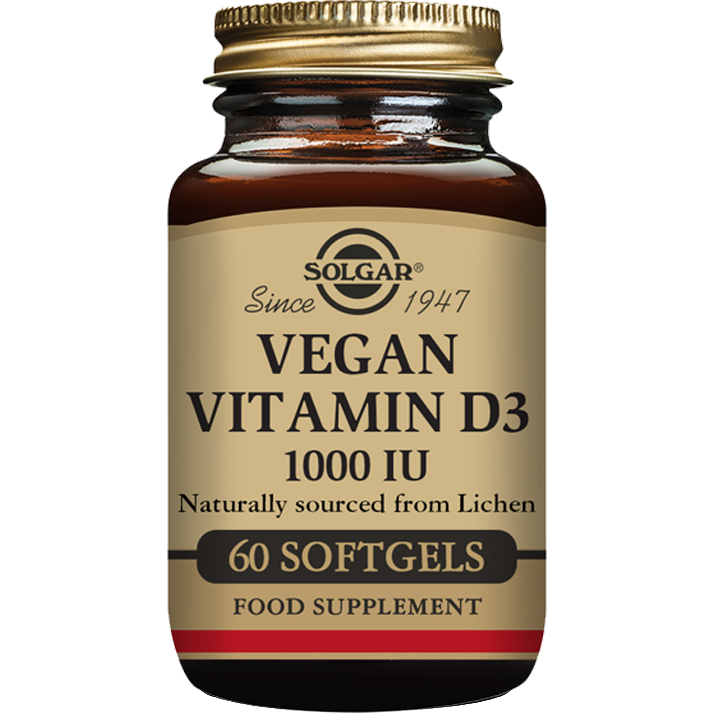 SOLGAR Solgar Vegan Vitamin D3 60 softgels - 5 Oz Vitamins & Supplements
