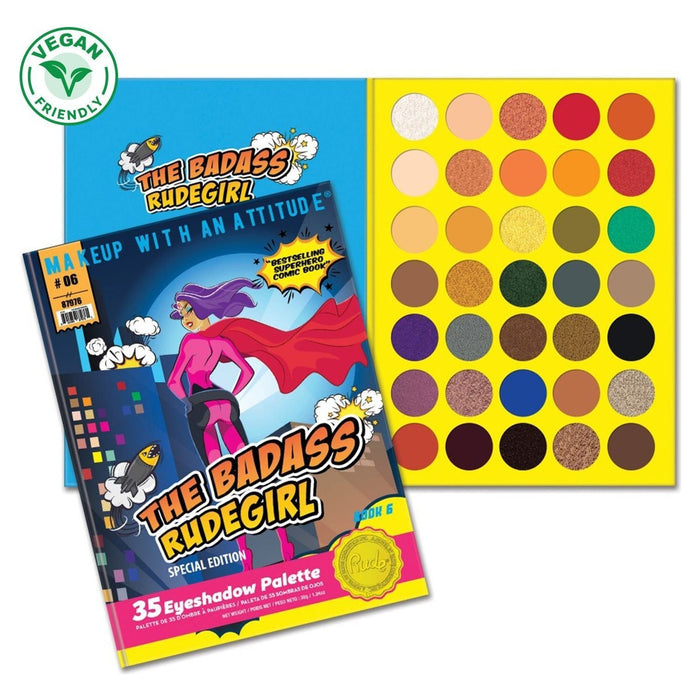 Rude Cosmetics - Rude Cosmetics - The Badass Rudegirl 35 Eyeshadow Palette - Book 6