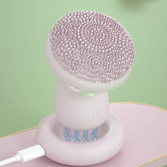 ZAQ Skin & Body - Vera Waterproof Facial Cleansing Brush With Pulse Acoustic Wave Vibration, And Magnetic Beads