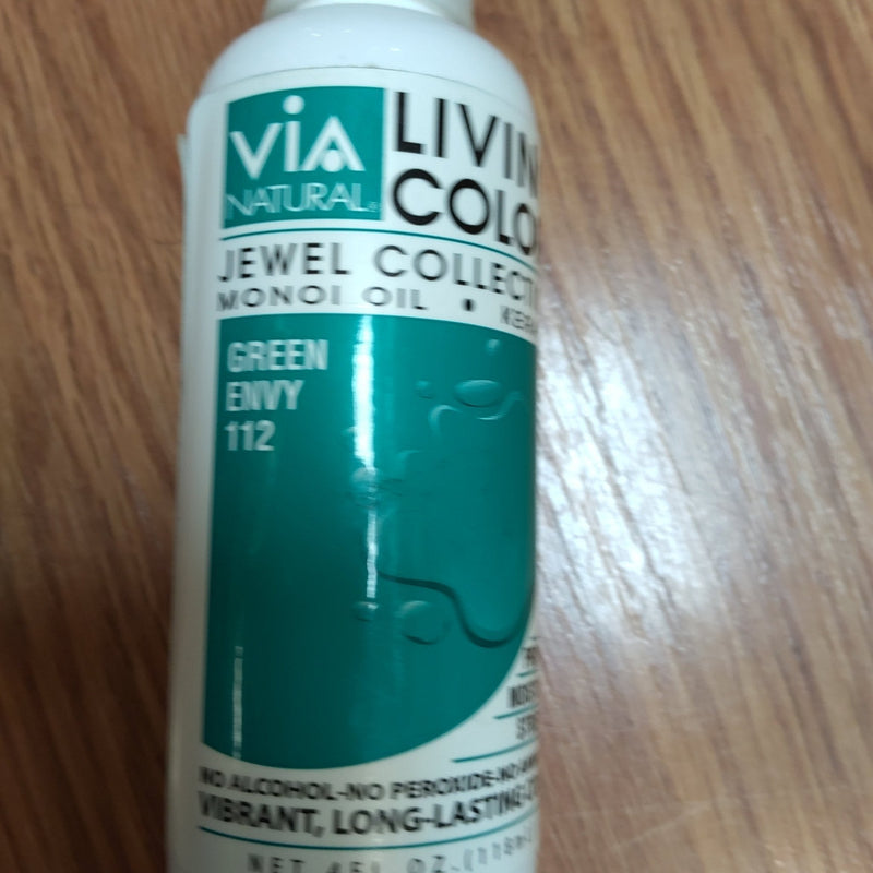 VIP Extensions Via Natural Semi-Permanent Hair Color Green Envy #112 (4 oz) Hair Care