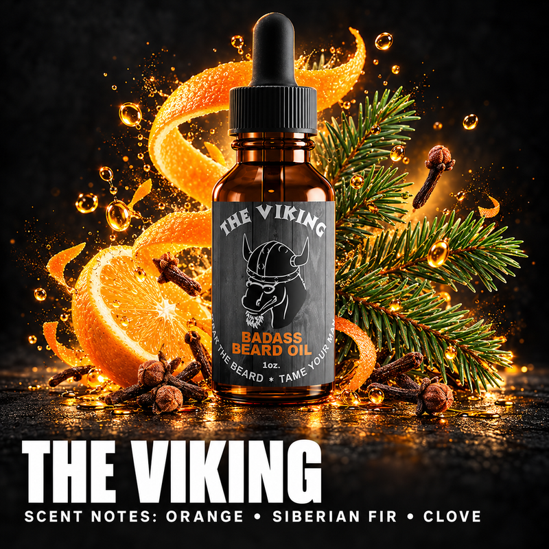 Badass Beard Care The Viking Beard Oil OIL Black