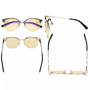 eyekeeper.com Vintage Browline Eyeglasses Elegant Style LX19001-BB60 Eyeglasses