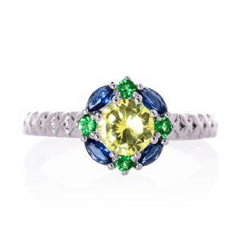 Fragrant Jewels Green with Envy Ring Ring