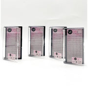 VIP Extensions VIP 7D Sandwich Fan Lashes 0.05 12 lines C Mix - D Mix - Regular and Large Trays False Eyelashes