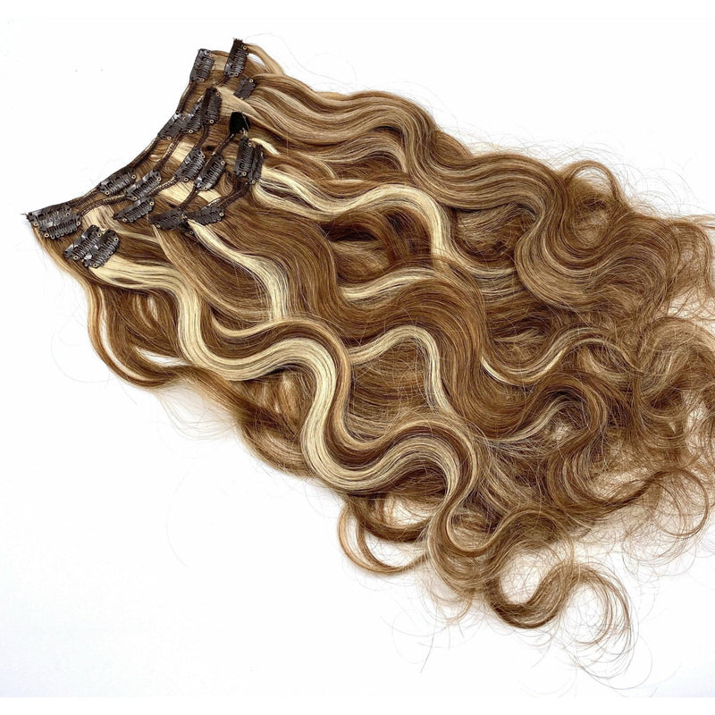 VIP Extensions VIP Clip Extensions/ Body Wave  18" - ClipeX System Hair Extension