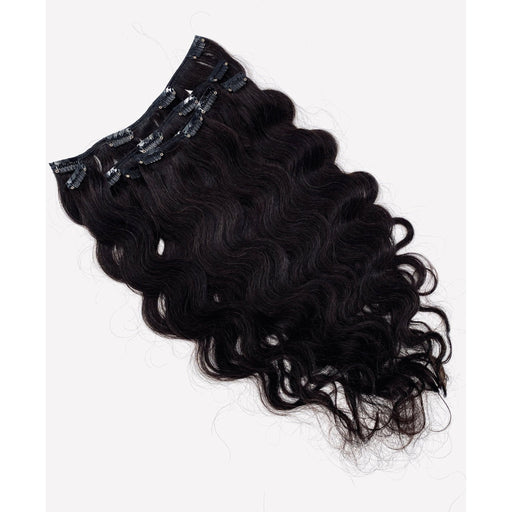 VIP Extensions VIP Clip Extensions / Body Wave 18" - ClipeX System Hair Extension White Smoke Body Wave / 18" / 1B - Off Black