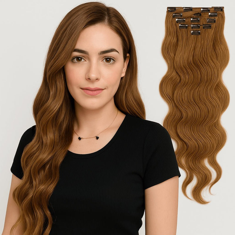 VIP Extensions VIP Clip Extensions / Body Wave - 24'' (170 g ) - ClipeX System Hair Extension