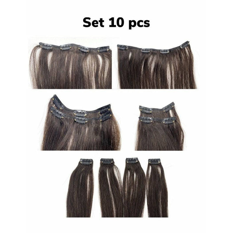 VIP Extensions VIP Clip Extensions/ Silky Straight - 18" - ClipeX system Hair Extension