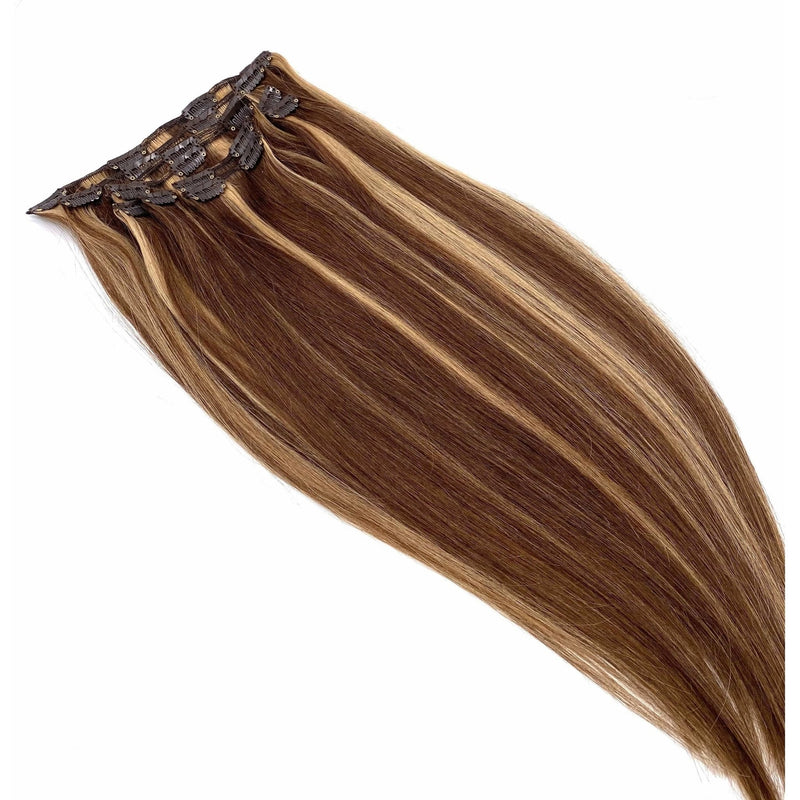 VIP Extensions VIP Clip Extensions/ Silky Straight - 18" - ClipeX system Hair Extension