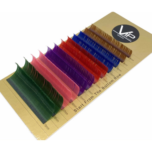 VIP Extensions VIP Eyelashes - 12 lines - 0.15 D Raibow Lashes Extensions