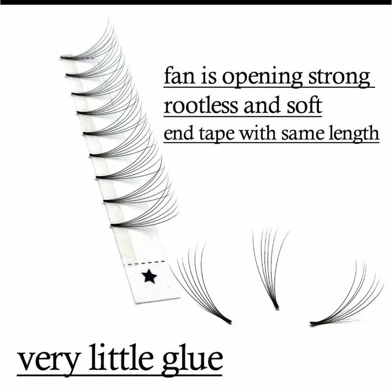 VIP Extensions VIP Eyelashes - Pre Fanned Lash Extrensions 12 Lines  6D curl Lashes Extensions