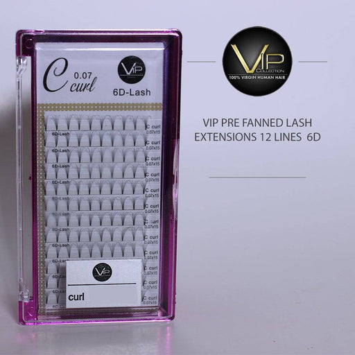 VIP Extensions VIP Eyelashes - Pre Fanned Lash Extrensions 12 Lines  6D curl Lashes Extensions
