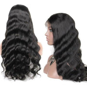 VIP Extensions VIP - Full Lace Wig - 100% Human Hair Natural Black (180 density)Body Wave Human Hair Full Lace Wig