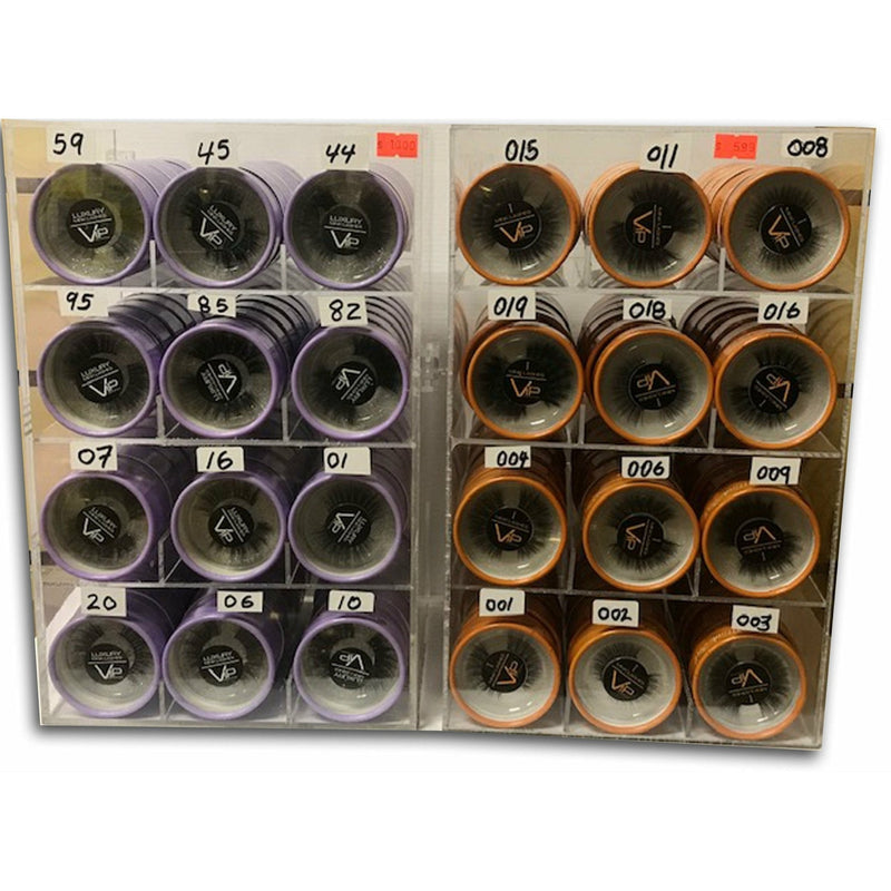 VIP Extensions VIP HD & IMink Eyelashes Line with Display (12 styles per Diplay, set of 2 displays) Displays