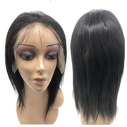 VIP Extensions VIP -Lace Front Wig - 100% Human Hair Natural Black (180 density) Straight Synthetic Lace Front Wig