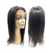 VIP Extensions VIP -Lace Front Wig - 100% Human Hair Natural Black (180 density) Straight Synthetic Lace Front Wig